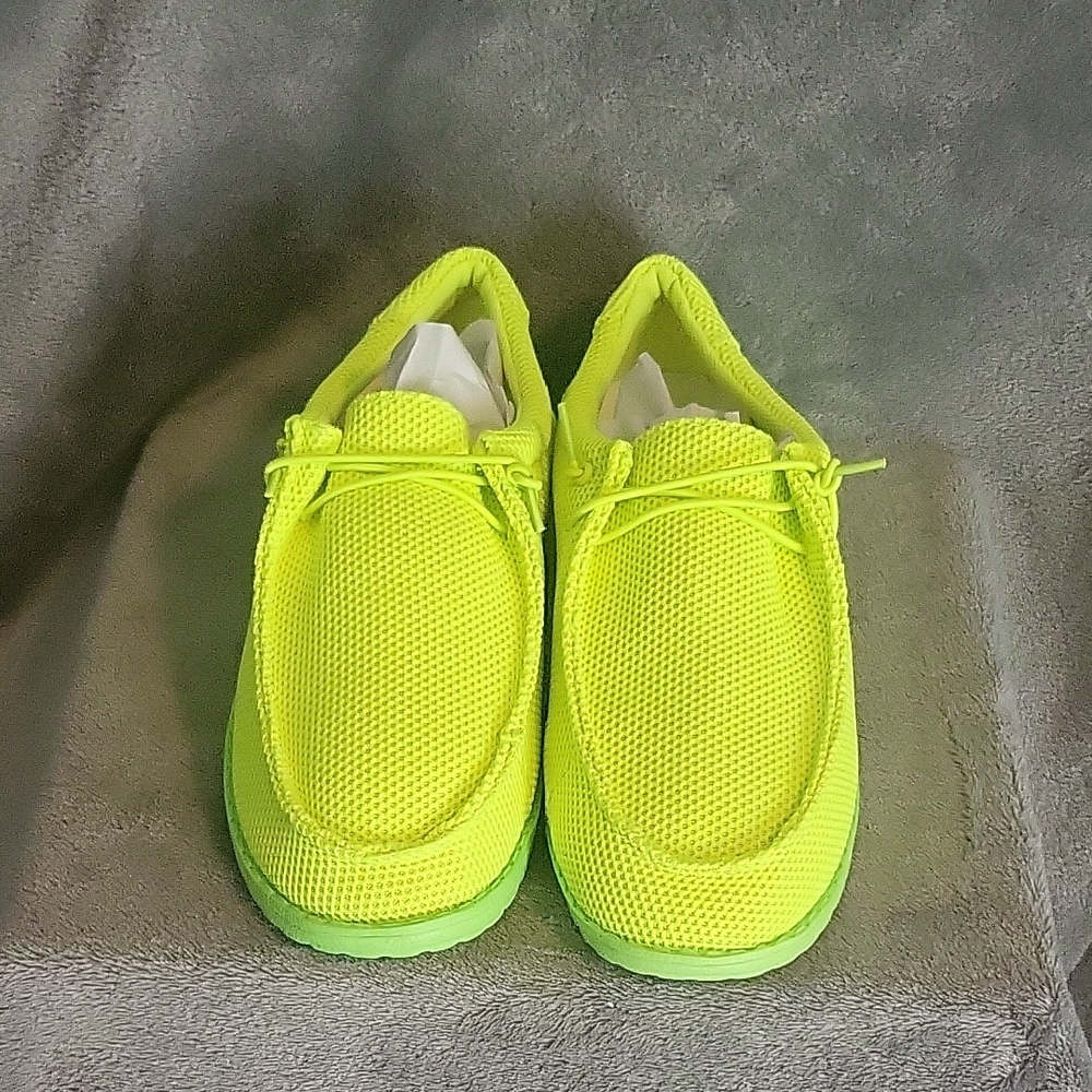 Bright Neon Green Loafers